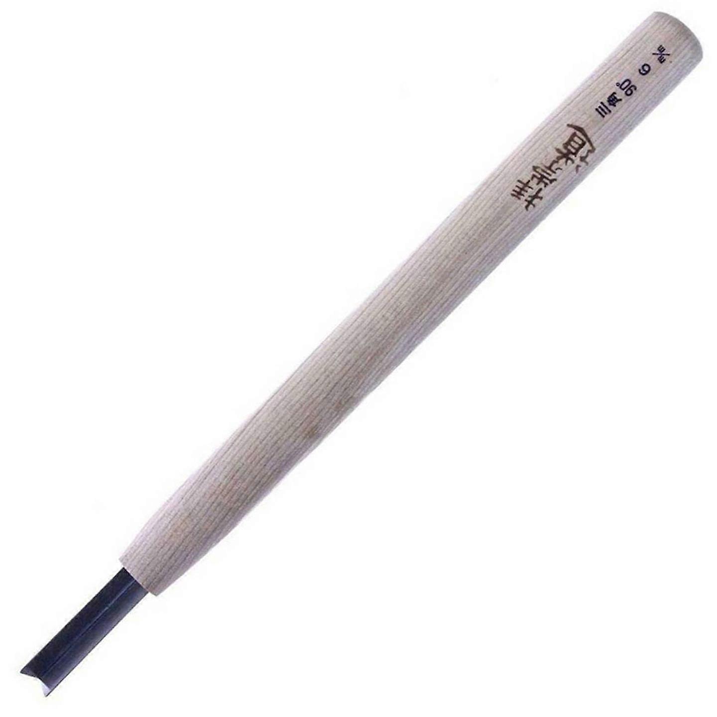 Michihamono Medium 6mm Wood Carving Japanese 90 Degree V Gouge Parting Chisel
