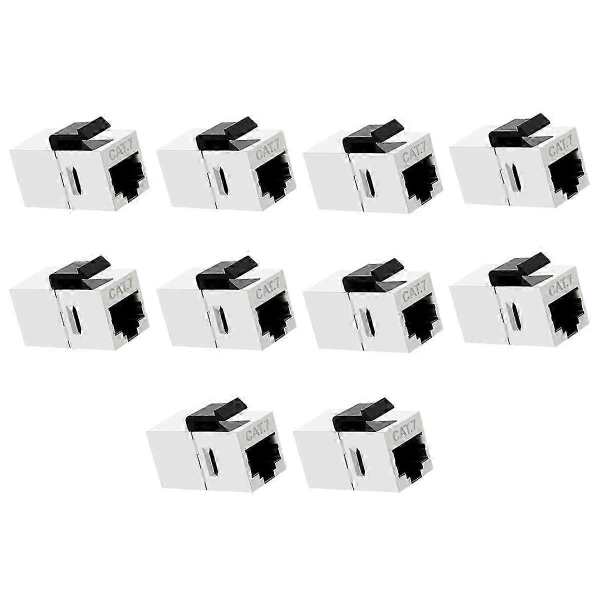 Rj45 Cat7 مقرنة مضمنة محمية Cat 7 أنثى إلى أنثى لموصل Jack Cat7 المعياري مع مزلاج