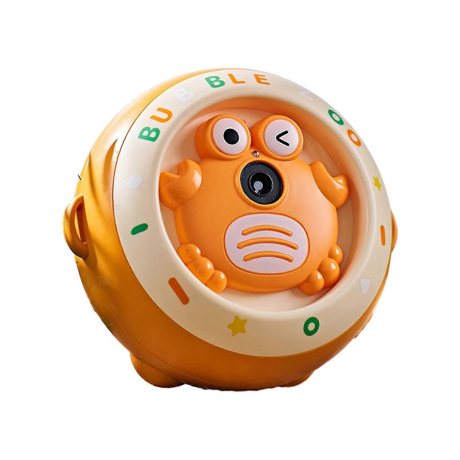 Cartoon Bubble Machine Adorable Appearance Leakproof Creative Shape One-key Start User-friendly Bright Color Soap Bubble Maker Toy Automatic Bubble Bl