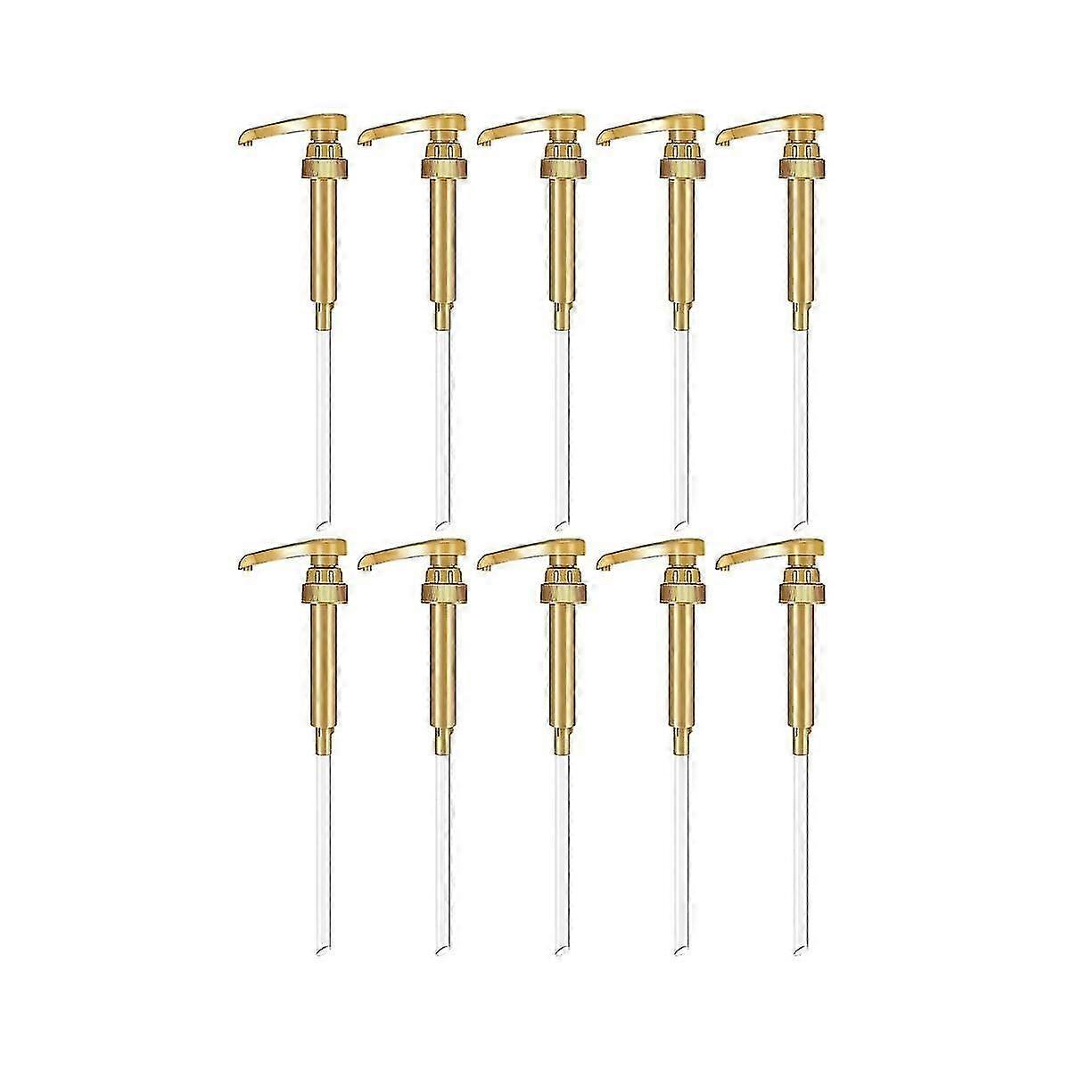 10 stk sirup pumpe, kaffe sirup pumpe dispenser kaffe sirup flaske 750 ml sirup pumpe til køkken dinn-god