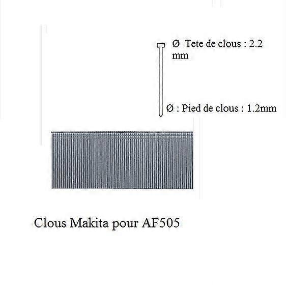 Nails - Makita - F-31931 - Box of 5000 - Length 40 mm - Tip diameter 1.2 mm