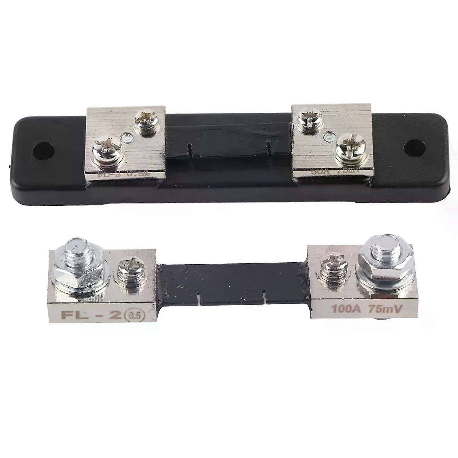 50A/100A Current AMP Shunt Resistor 75mV FL-2 for Digital Ammeter Analog Meter
