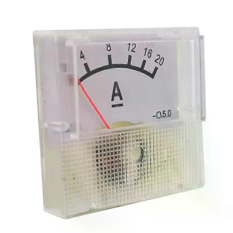 High-precision Ammeter Mechanical Pointer Type Analog Current Panel Meter Current Meter Measuring Range for DC 0-20A Pla