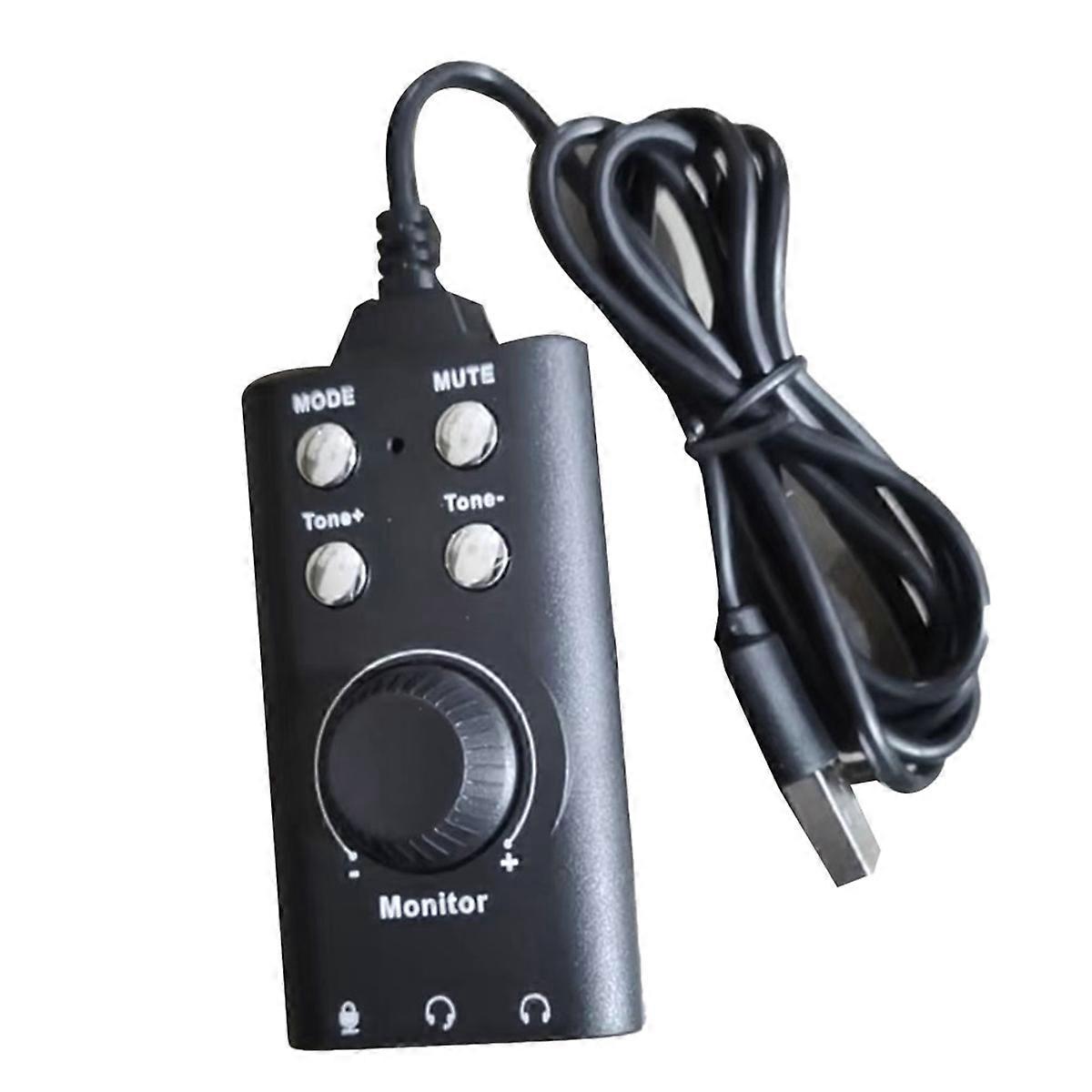 Voice Changer Portable Voice Modulator Handheld Sound Card with Sound Multifunctional Effects Machine for Gaming