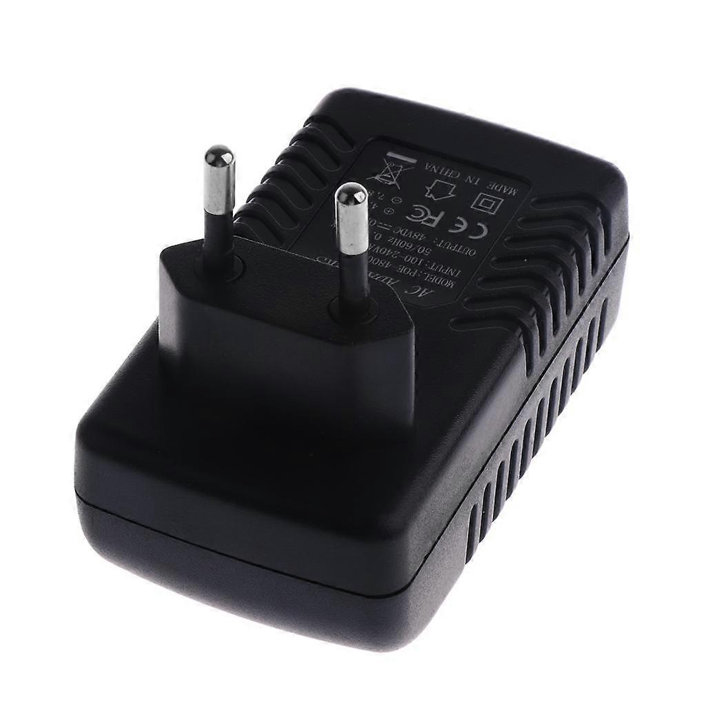 48V 0.5A מזרק POE עבור מצלמת IP במעגל סגור האיחוד האירופי Power Over Ethernet Supply 802.3af