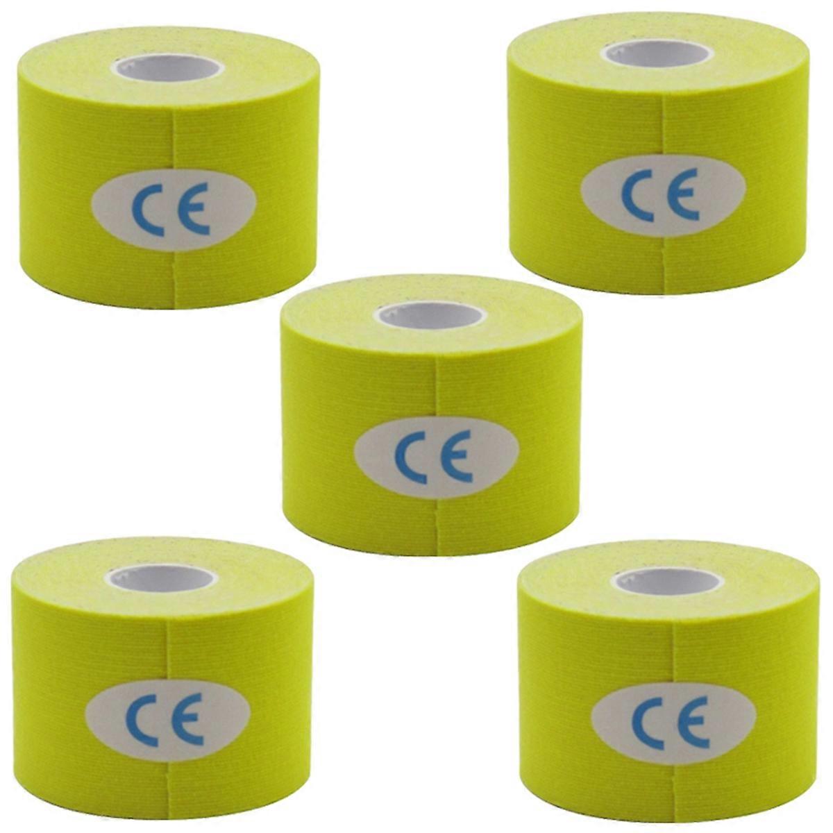 Yellow Self-Adhesive Bandage, Suitable For Wrists, Ankles, Knees