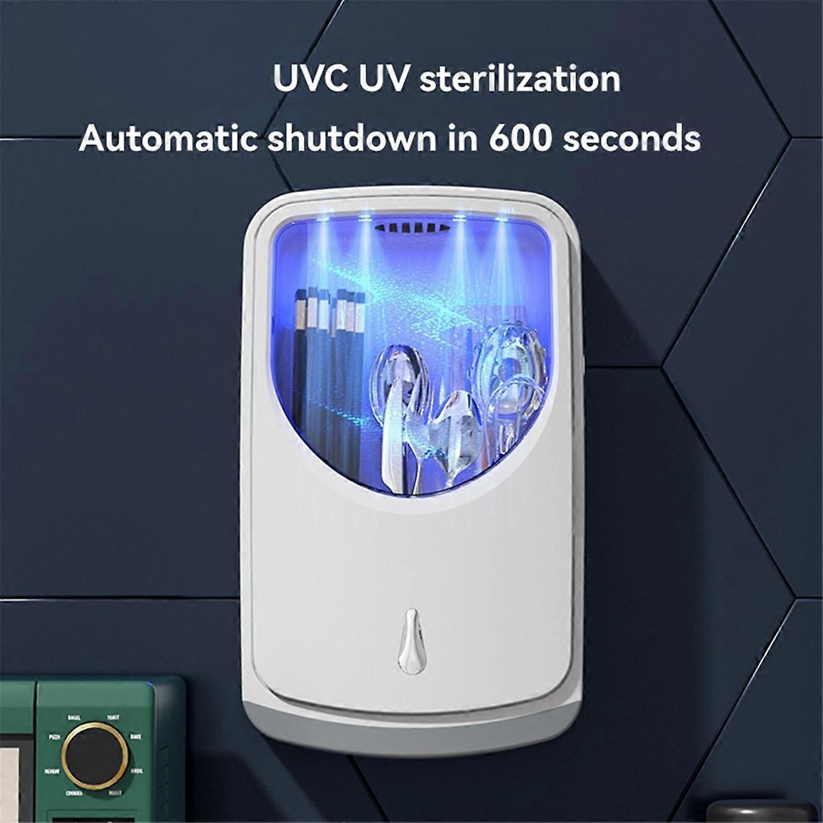 Kitchenware Home Mall Wall-Mounted Spoon Chopstick Box Sterilizer UV Drying Storage Box Simple Chops