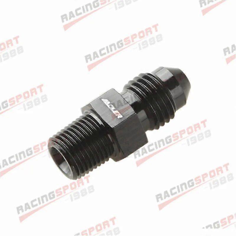 AN4 To 1/8'' NPT Straight Adapter Pipe Thread To 4AN Fitting Black