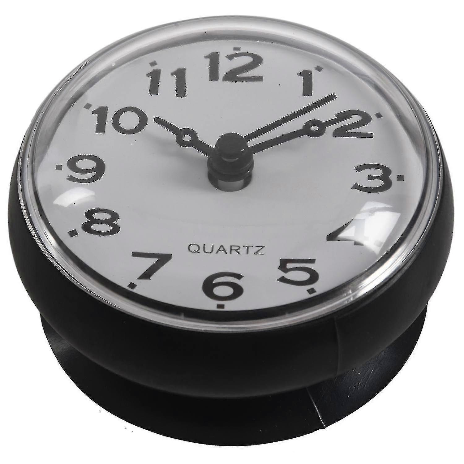 Waterproof 7cm Orange Kitchen Bathroom Shower Clock with Suction - Stylish & Functional Time Management