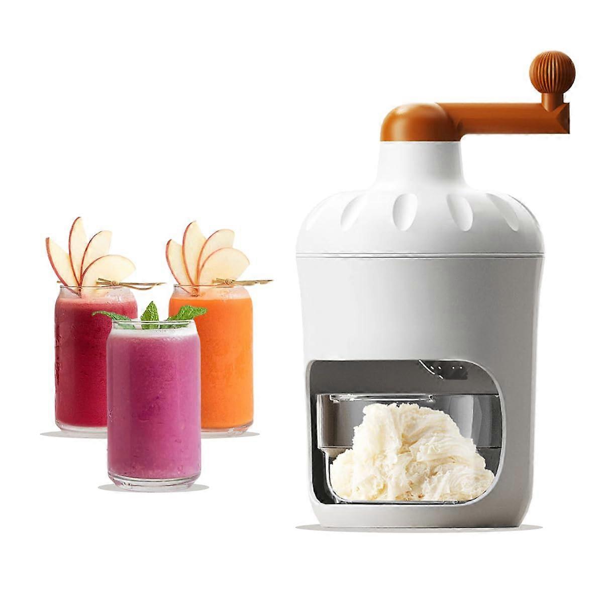 Shaved Ice Machine, Household Shaved Ice Machine, Summer Making Beverage Machine, Unplugged, Hand Crank Ice Crusher
