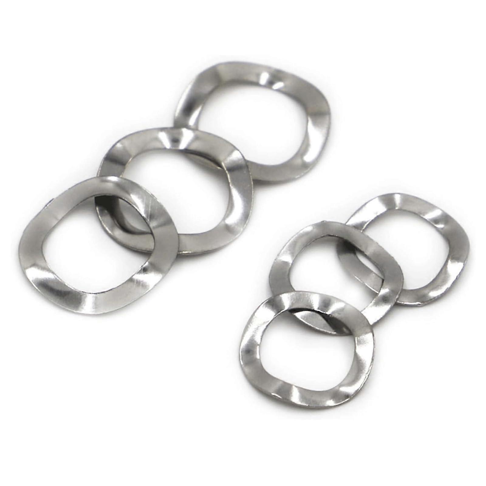 Flat Gasket Spring Washer Set – Three Wave Washers, Ultrathin Shims for M3 to M51, Safe Fixation for Various Applications