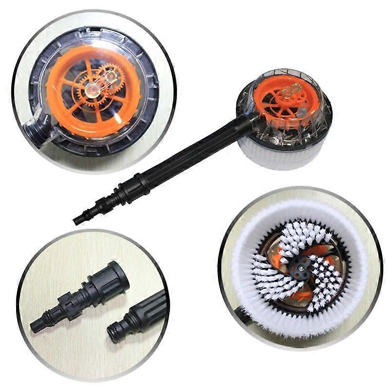 Krcher Rotating Washing Brush, with Universal Tip, Interchangeable Brush, Accessories for Krcher Pressure Washers, Application: Windows, Garden Furnit