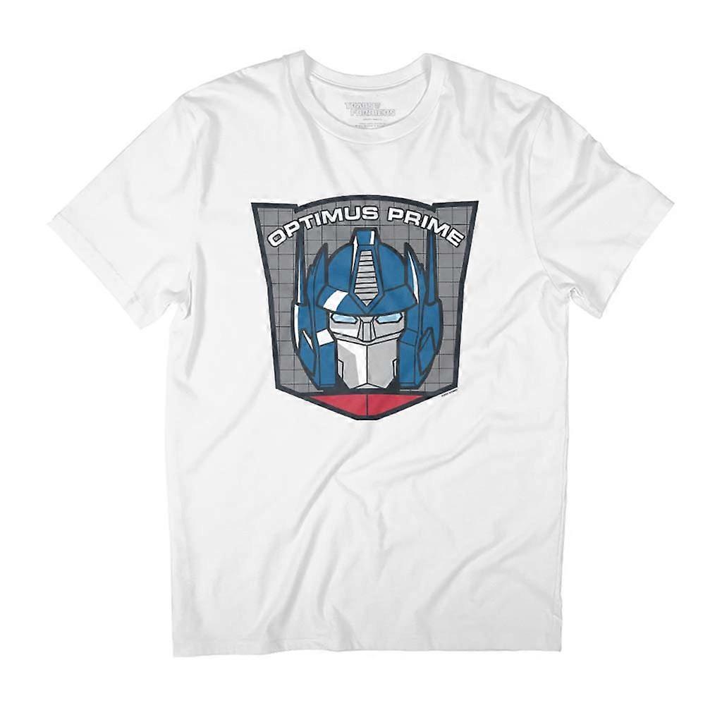 Transformers Optimus Prime Retro Face Badge Men's T-Shirt