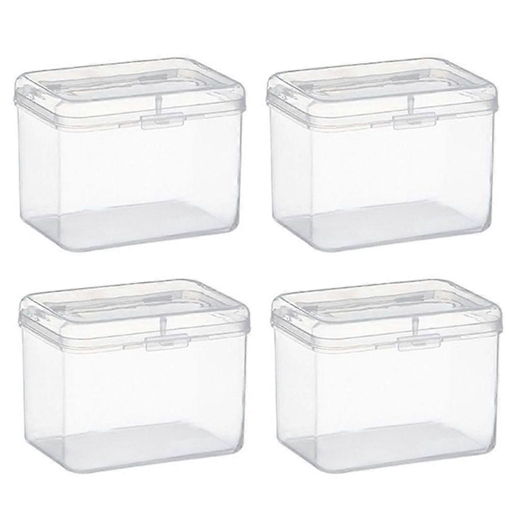 Mini Clear Plastic Containers, High-Transparency, Non-Toxic, Snap-Tight