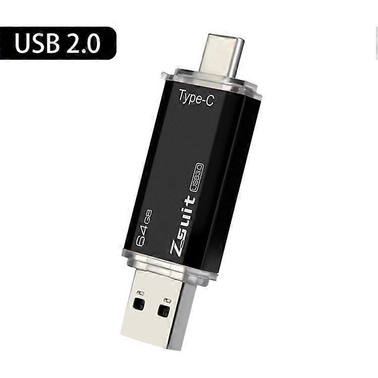 Zsuit Zstpc3 2 in 1 Type-C Interface Metal Phone U Disk, Randon Color Delivery 32GB