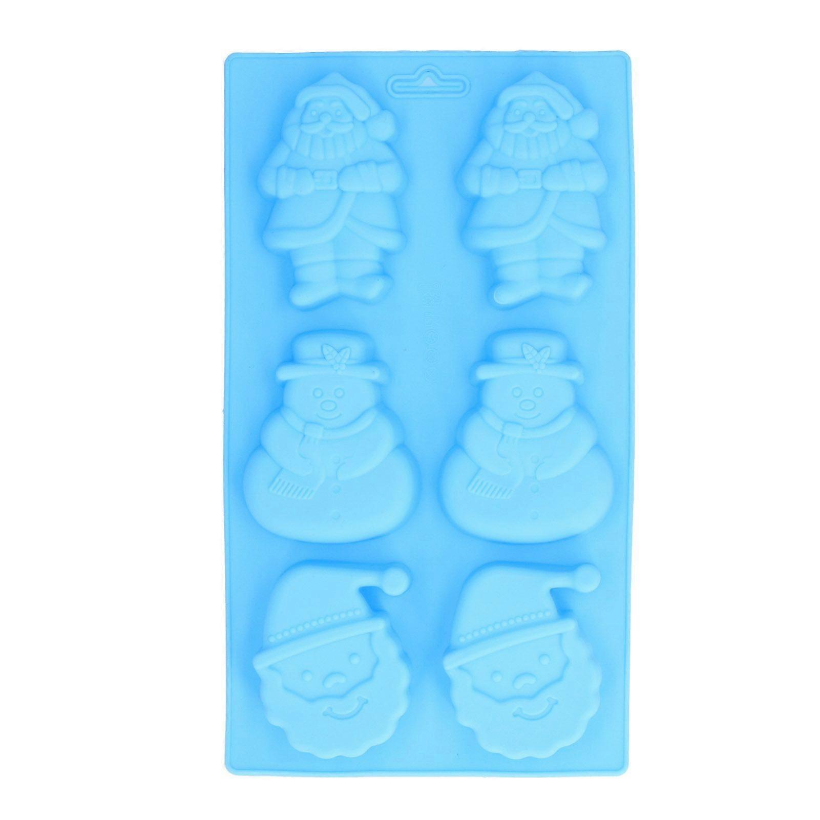 6-Grid Silicone Cake Mold with Cute Patterns for Baking