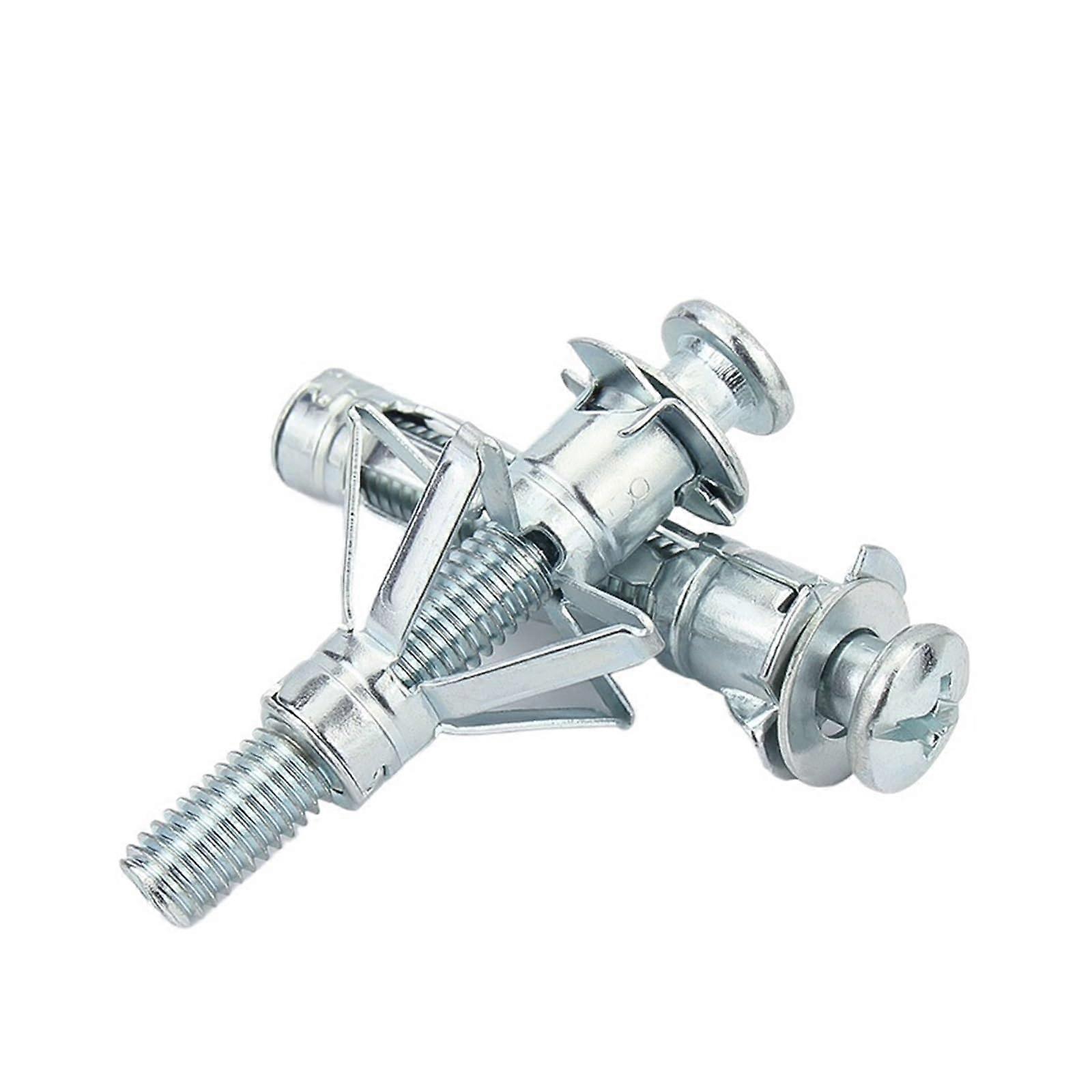1Pcs M4 M5 M6 M8 Drywall Anchor Plasterboard Wall Ceiling Expansion Bolt Tube Pipe Fix Hollow Plugs Metal Screw(M5X52)