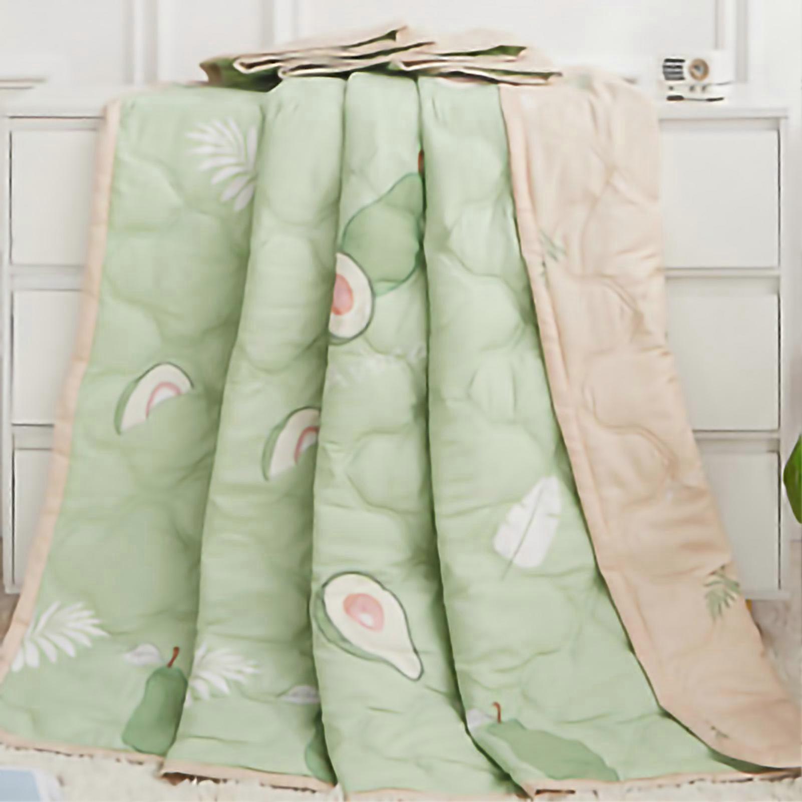 Summer Air Conditioner Quilt Machine Washable Soft Breathable Portable Air Conditioner Blanket Summer Comforter