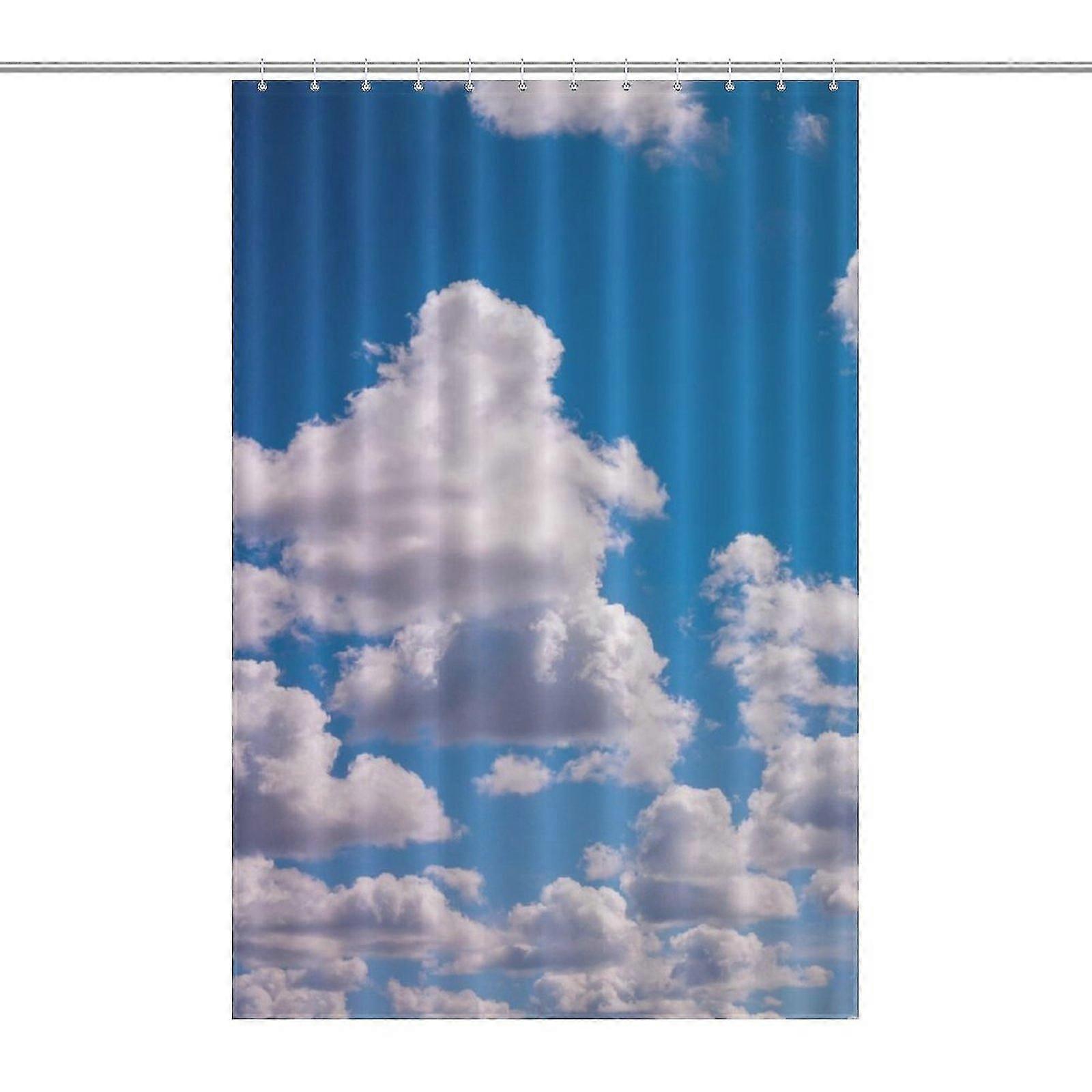 Moln tryckt duschdraperi