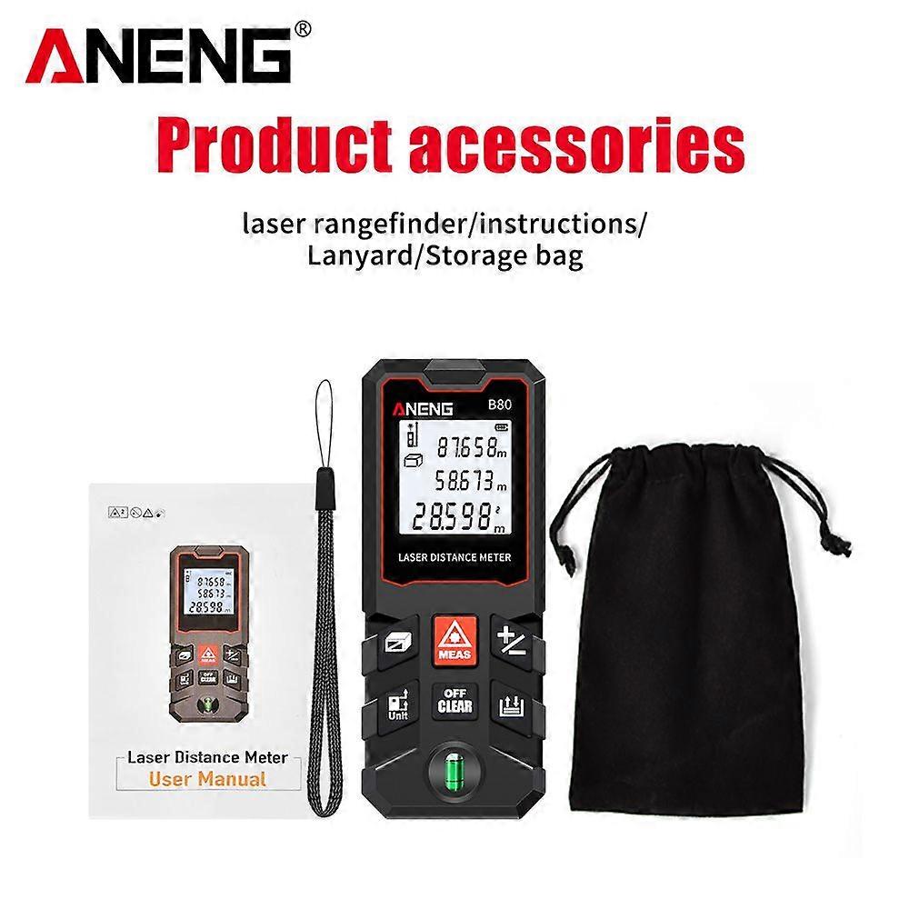 ANENG B40/60/80/100 Laser Distance Meter Digital Laser Range Finder Distance Area Volume Multimeter Test Tool Measure Device