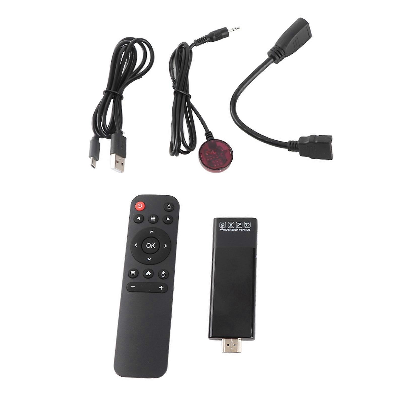 Portable 4K TV Stick 2GB RAM 8GB ROM Smart HD Streaming Media Player with Remote Control for Android 10.0 TV