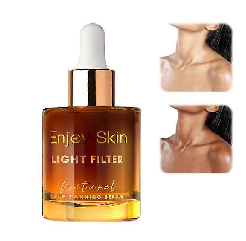 Self Tanning Drops for Body and Face, Body Tanning Tanner, Self Tanning Concentrate,Get a Tanning Effect Without Sun Exposure, 30ml