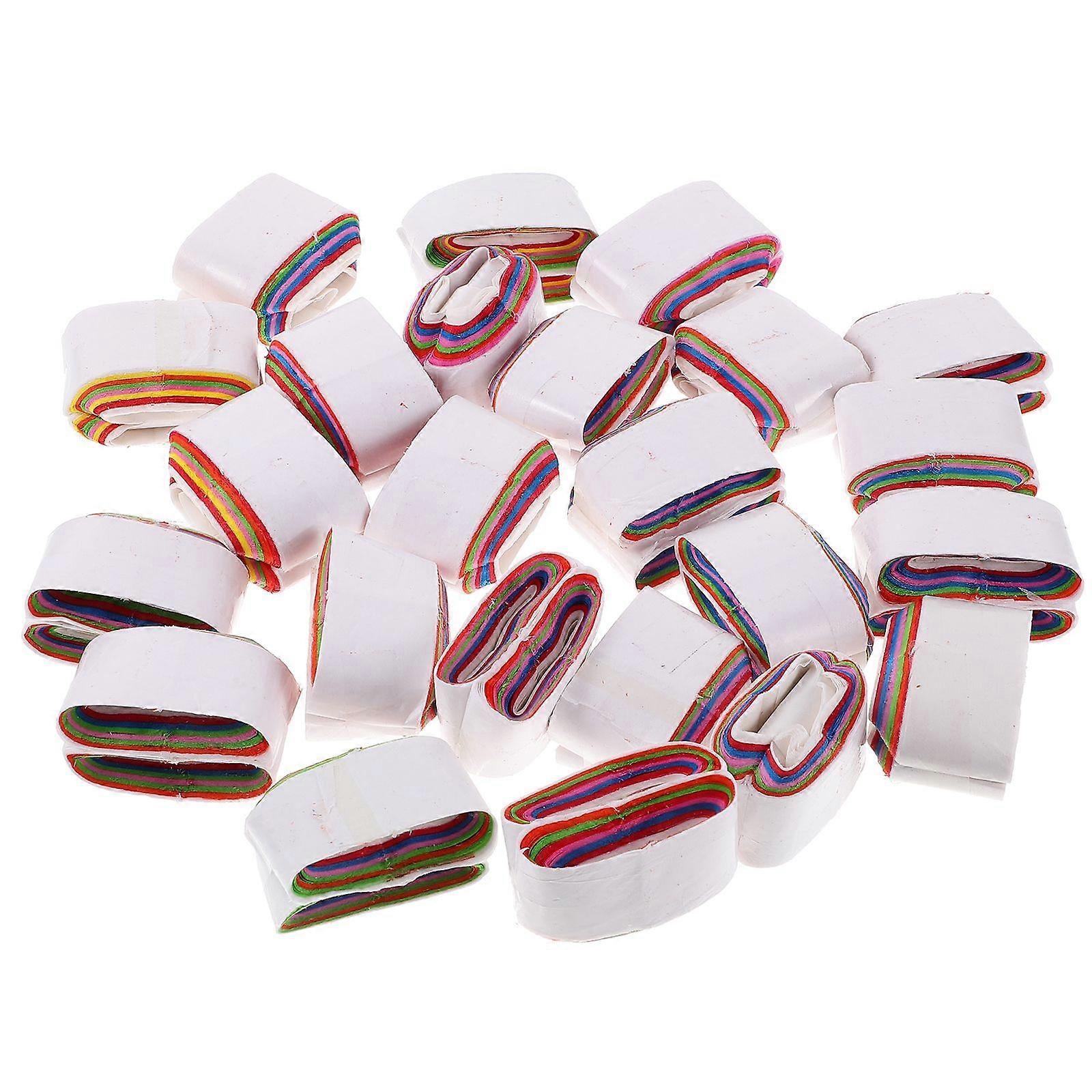 24pcs סלילי פה להקיא נייר טריקים קוסם אביזרים צבעוני סלילי פה נייר שלב גימיק אביזרים