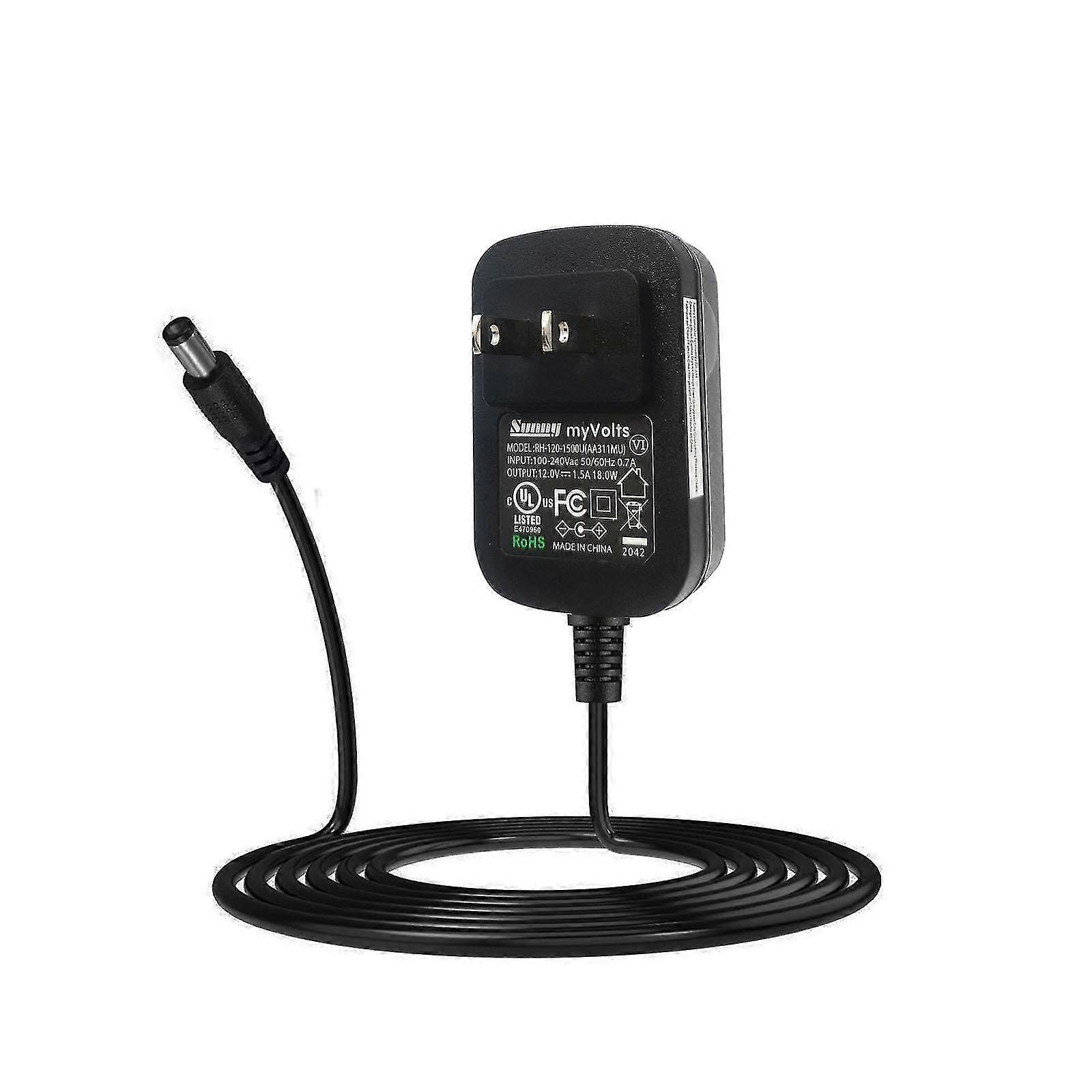 Alimentation de remplacement 12V myVolts compatible avec le système de visioconférence Logitech Meetup