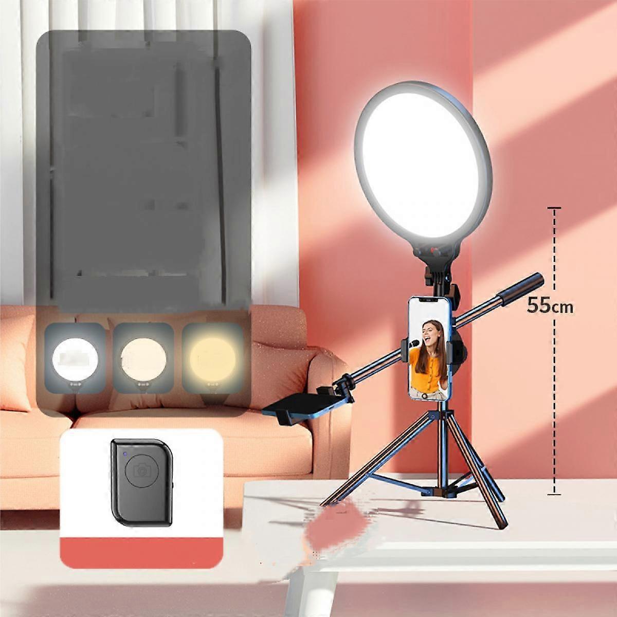 10 Inches Filling Light Ring Shaped Phone Live Bracket