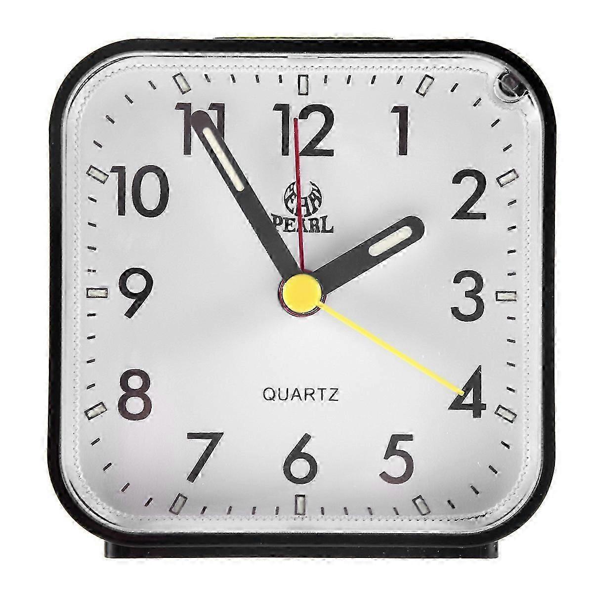 Silent Alarm Clocks Bedside Non Ticking Battery Powered Table