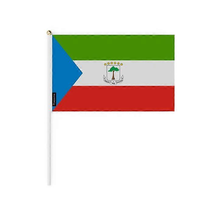 Flag - PIXELFORMA - Equatorial Guinea - 14 x 21 cm - Durable polyester - Pack of 100 pieces