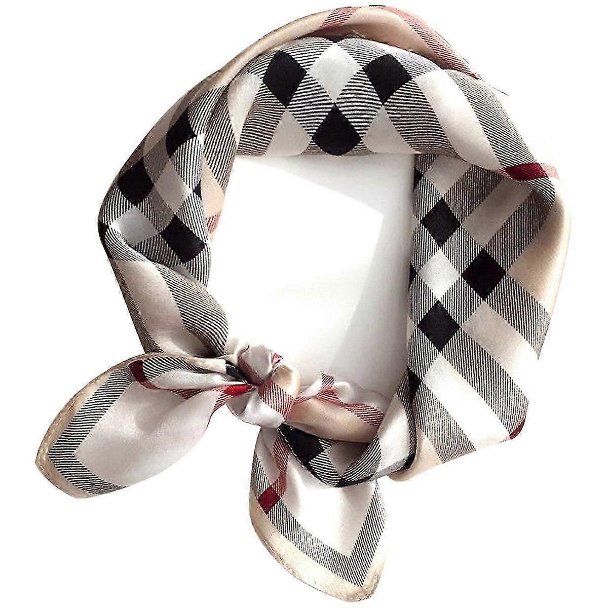 Real Mulberry Silk Square Scarf, 21"x21" Satin Scarf