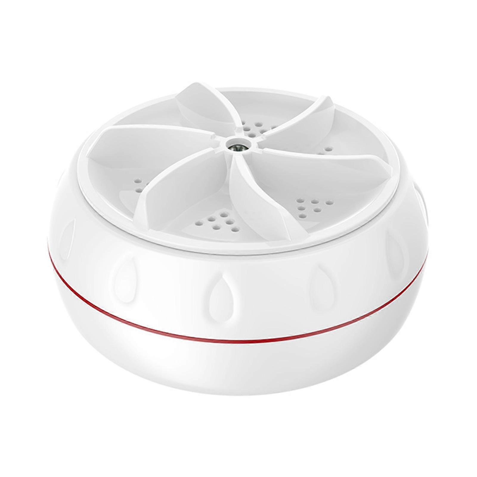 Portable Turbo Washers Mini Washing Machine Ultrasonic Turbine Washing Machine with USB Powered Travel Washers Cleaner  White