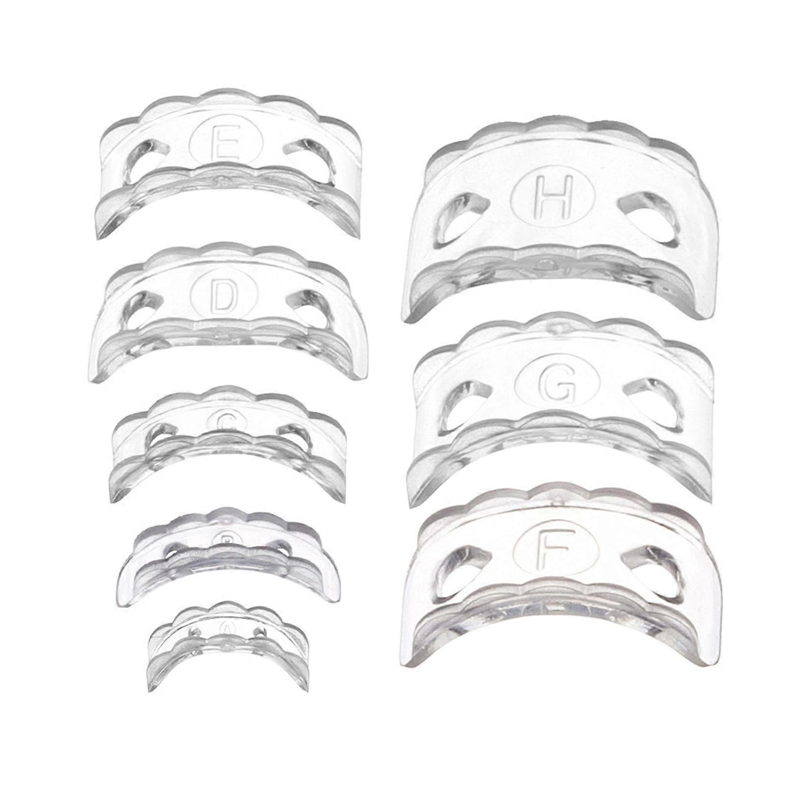 Pack of 8 Different Size Ring Adjuster Strips Flexible Silicone Tighteners Flexible Ring Resizer for Secure Fit