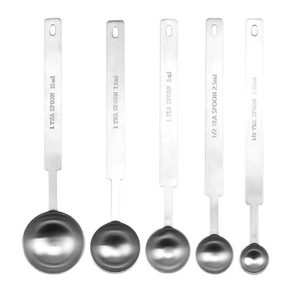 Super Cost-Effective Measuring Spoons Set for Coffee Tea Seasoning with Double Scale Unit Multiple-uses Gift for Cooking