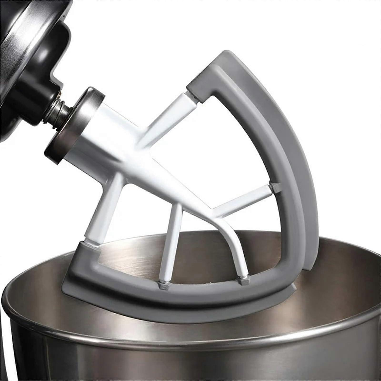 Compatible with KitchenAid 4.55 QT Stand Mixer, Flex Edge Paddle Attachment, Replaceable Silicone Whisk, Scraper, Bowl Blade