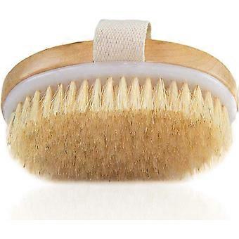 2025 dernier modèle brossage à sec brosse pour le corps, poils naturels peau sèche exfoliant