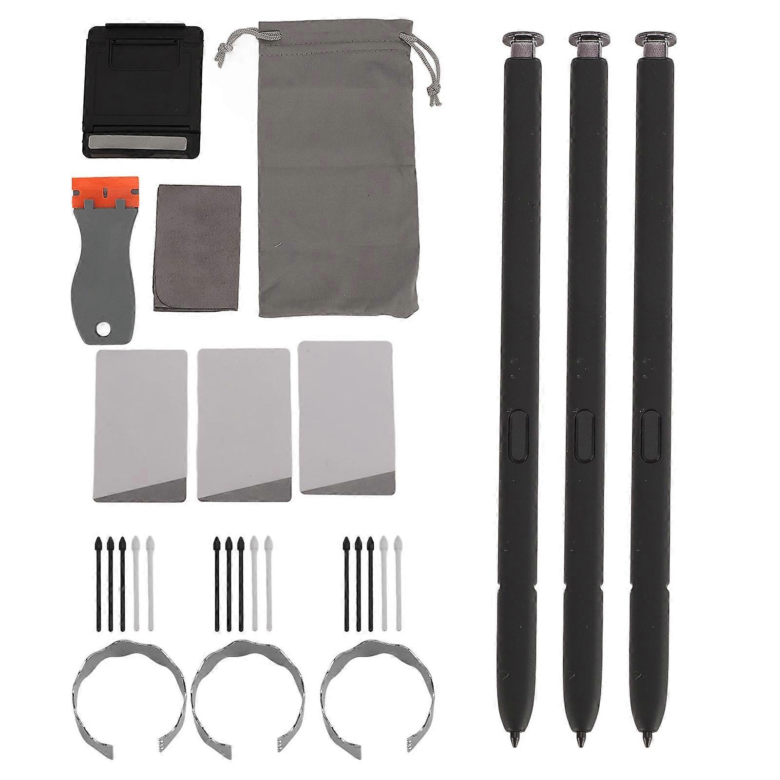 Galaxy S22 Ultra Stylus Kit: 3 Pens, 4096 Pressure Sensitivity, 15 Replacement Tips