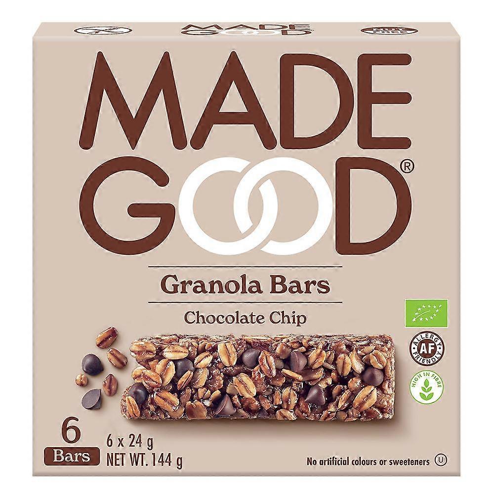 MadeGood 格兰诺拉麦片巧克力片 6 x 24g