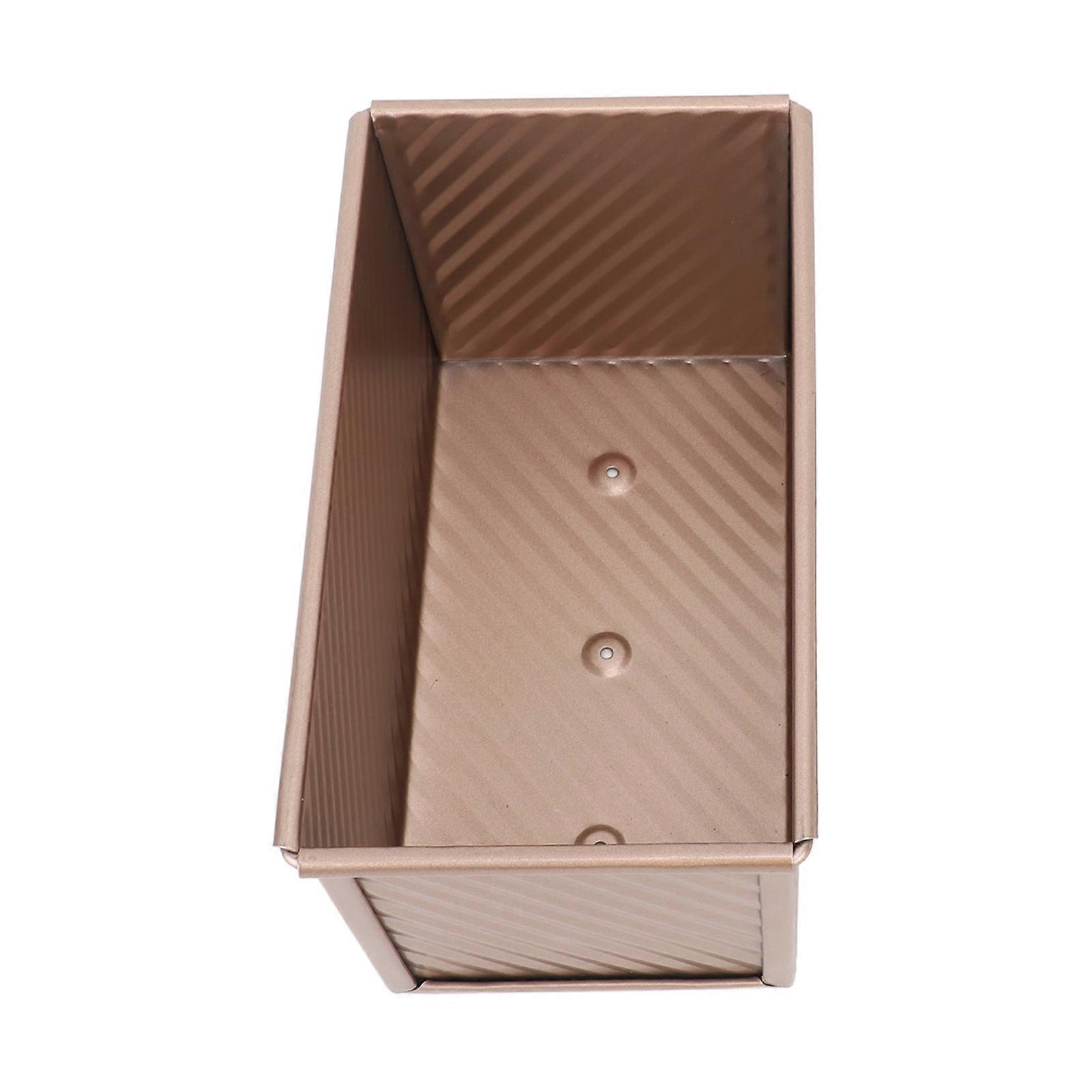 パンを焼くためのパンノンスティック耐熱皿カーボンスチール段ボールパントーストボックス蓋なしのパンゴールドを焼くための