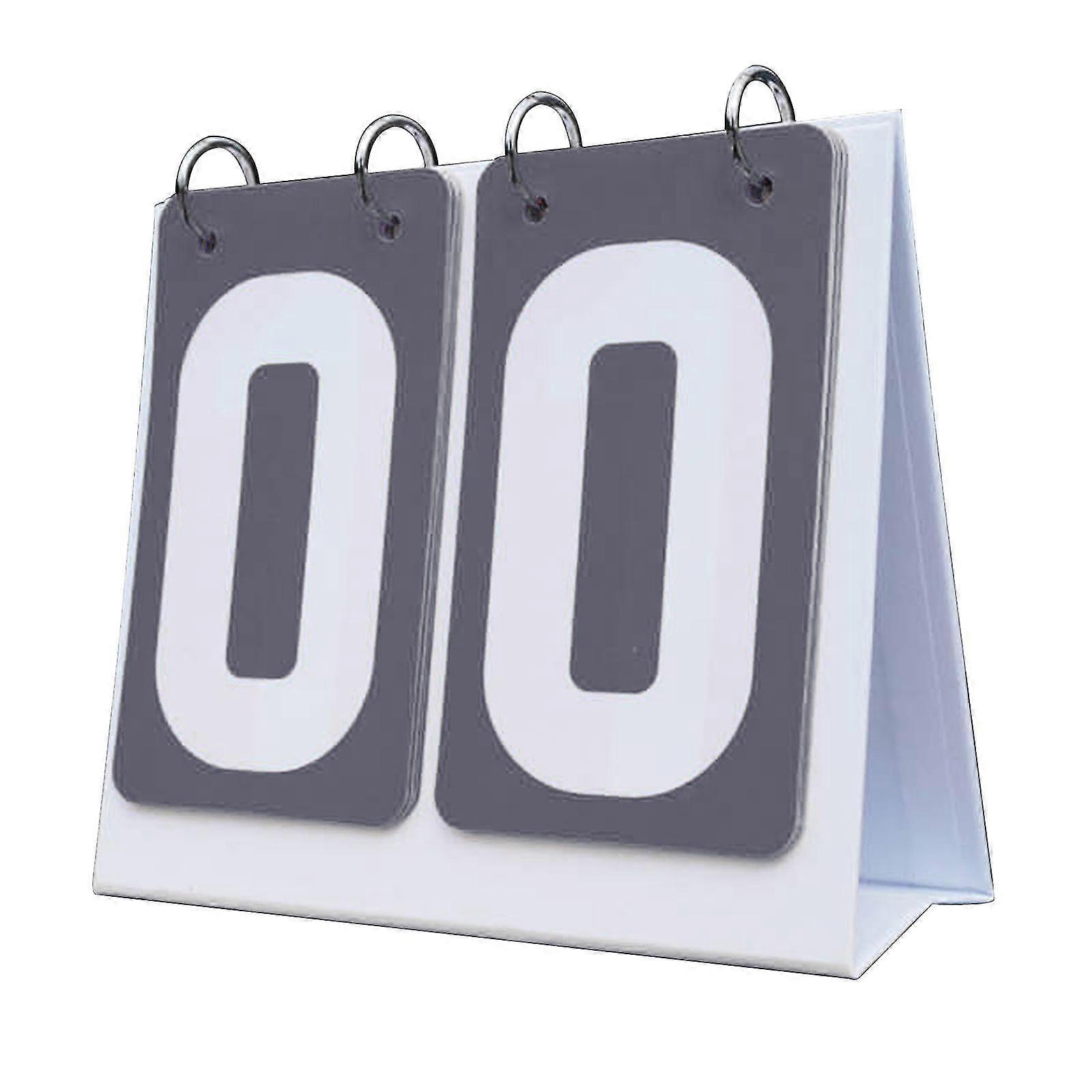 Tabletop Score Flipper with 2 Digits for Basketball and Tennis, Yellow Color, Suitable for Various Sports