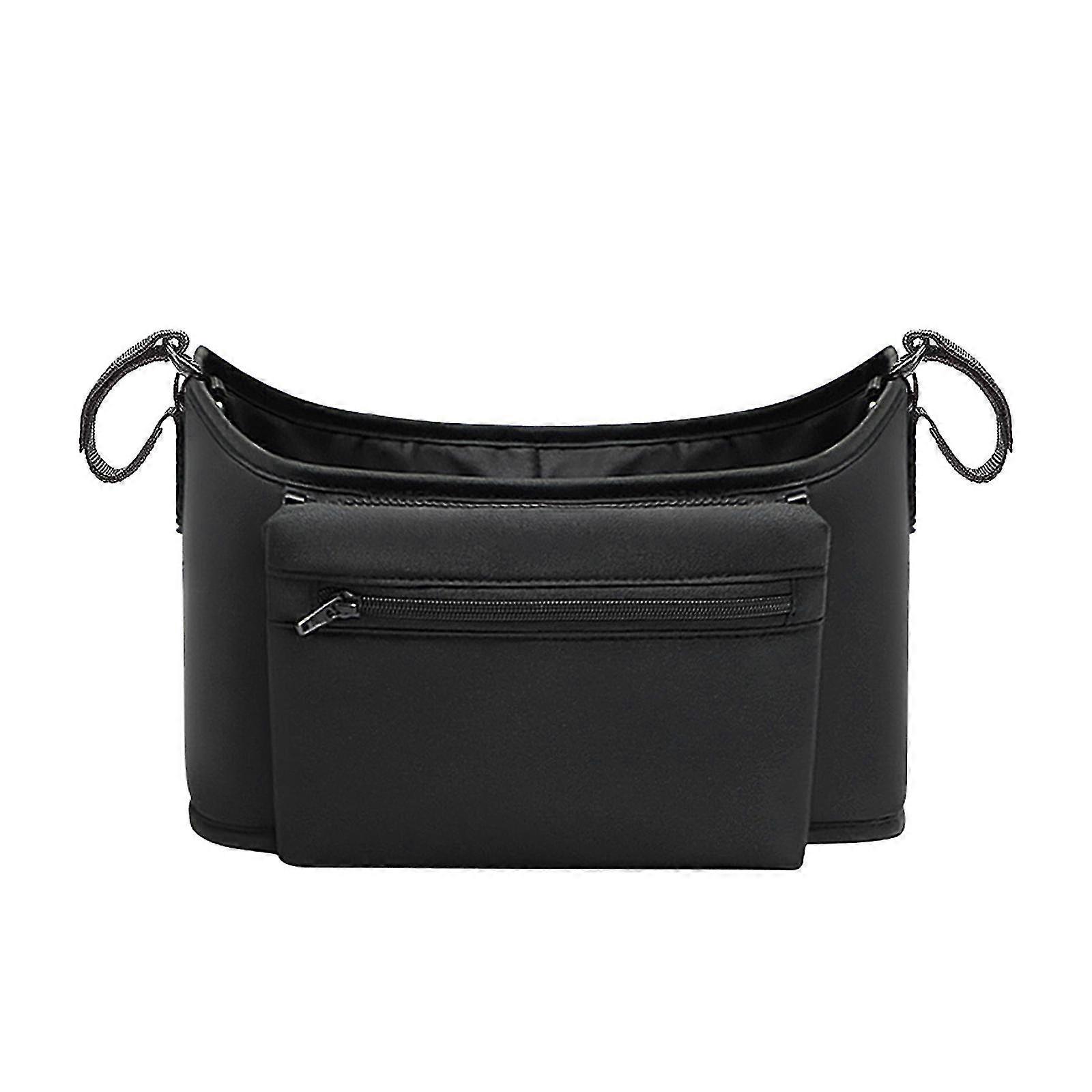Universal Baby Stroller Organizer Bag with Adjustable Shoulder Strap for Travel and Shopping - Ideal Storage Solution for Sundries and Diape