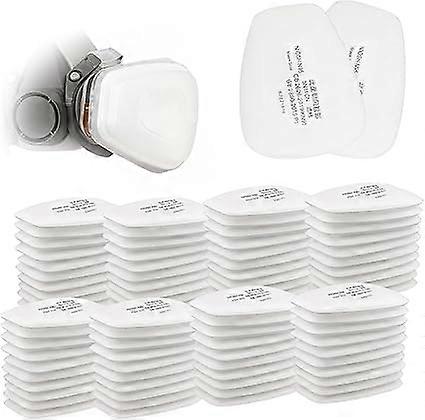 Pack of 80 Face Cover Filter Particulate Filter Protection, 5N11 Replacement Filters, Cartridge for 3M 6000/6200/7502/6800/7501/FF402 (10.5 x 8.5 x 0