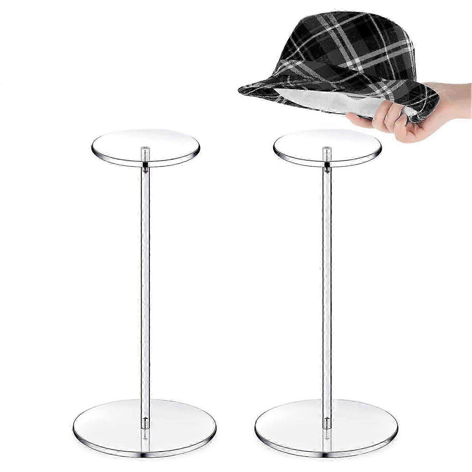 Clear Acrylic Hat and Wig Stand Lightweight and Durable Holder for Displaying Hats Beanies
