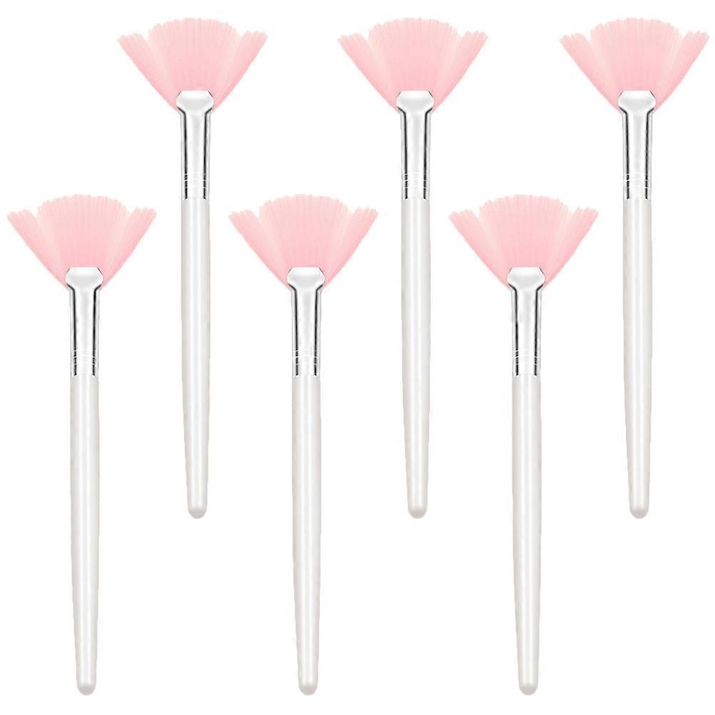 Small Application Brush Shading Highlighting Nylon Material Salons 6Pcs