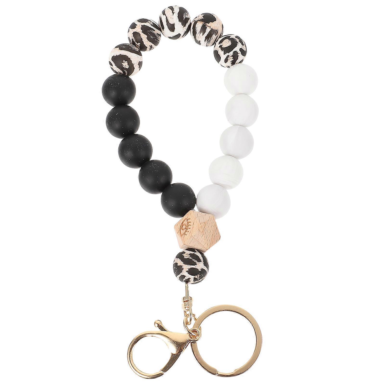 Key Chain Bracelet Silicone Multi-colored Daily Use Portable 1Set