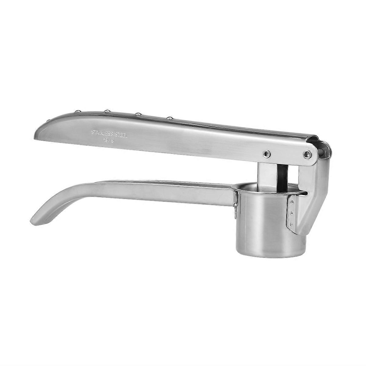 Stainless Steel Garlic Press Long Handle Ginger Crushing Multi Purpose Food Preparation Silver 20 5x5x7 5cm 1Pack