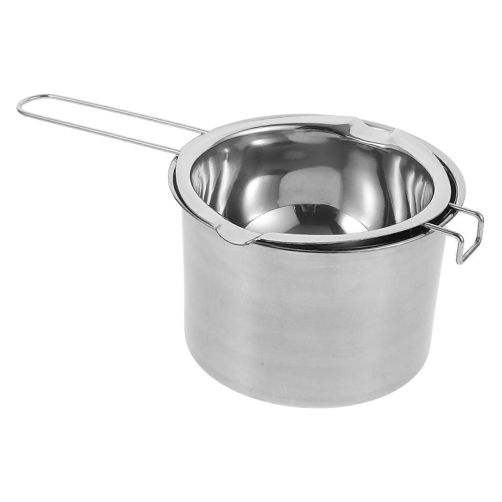 Stainless Melting Pot Wax Heater For Waxing Multi-Function Style 2Pcs 15.50X15.50X10.00CM Outer Pot Home Use
