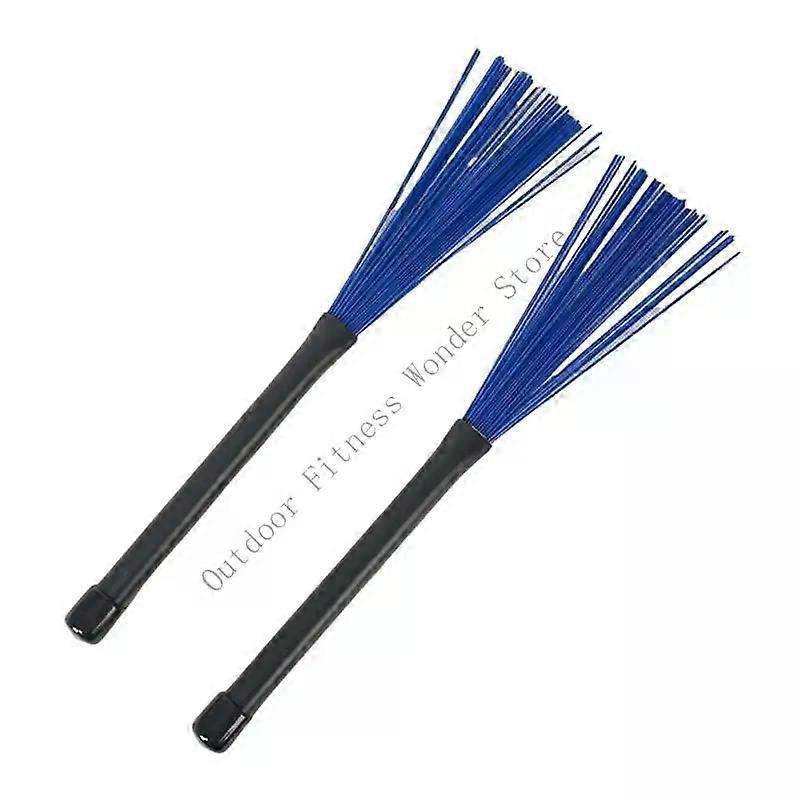 E8BF 1Pair Nylon Drumsticks Brushes Multi-Rod Bundle Sticks for Folk Music Enduring