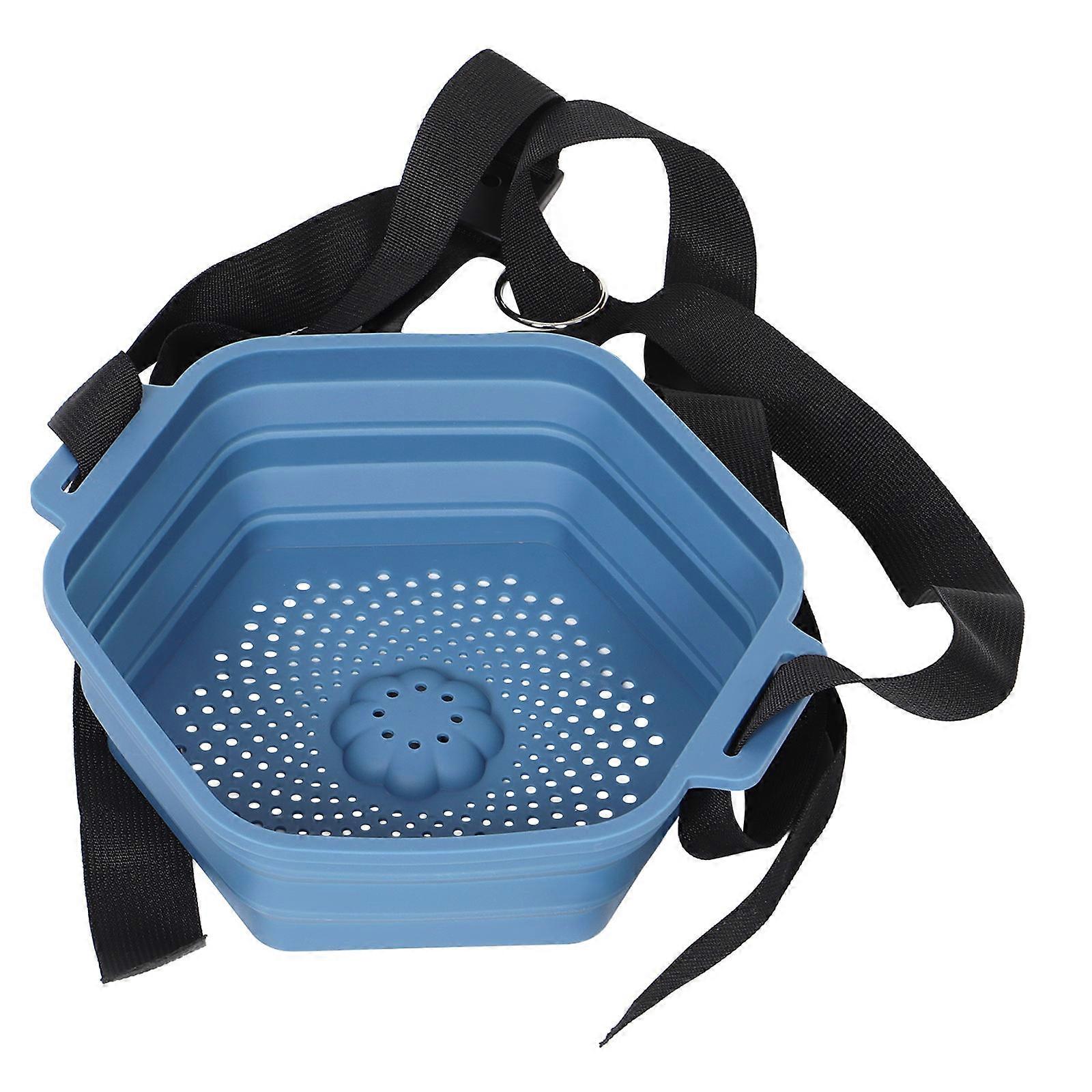 1 Set Portable Foldable Silicone Tub Buckets for Camping Cooling Down